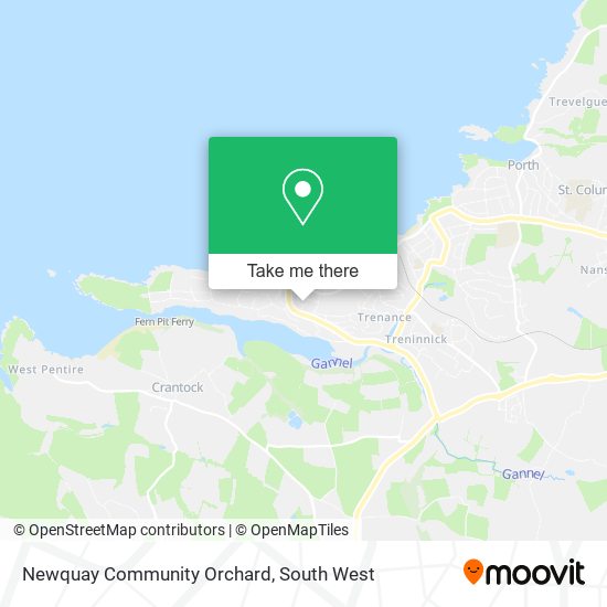 Newquay Community Orchard map