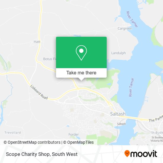 Scope Charity Shop map