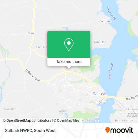 Saltash HWRC map