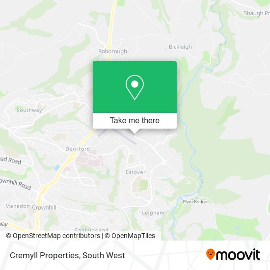 Cremyll Properties map