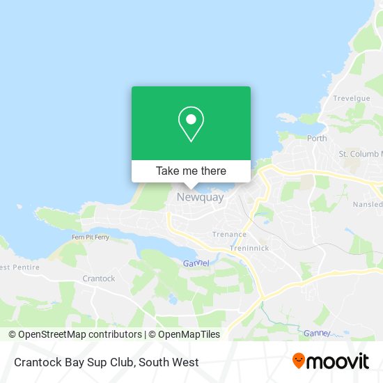 Crantock Bay Sup Club map