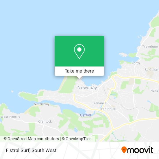 Fistral Surf map