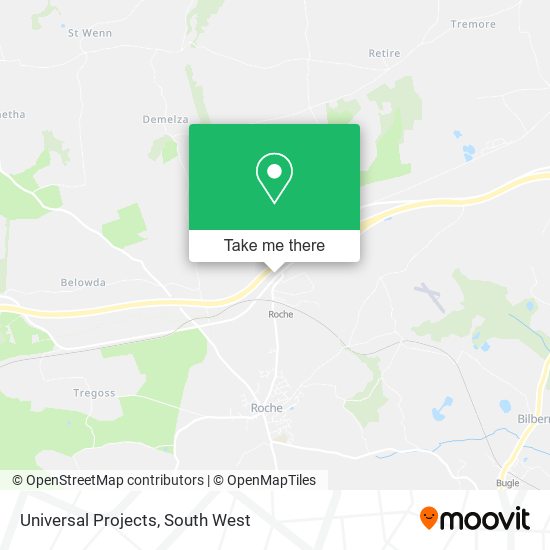 Universal Projects map