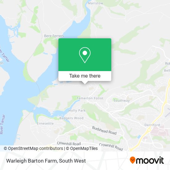 Warleigh Barton Farm map