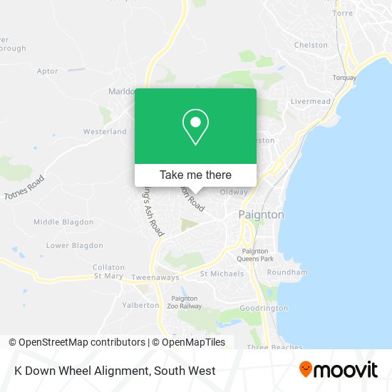 K Down Wheel Alignment map