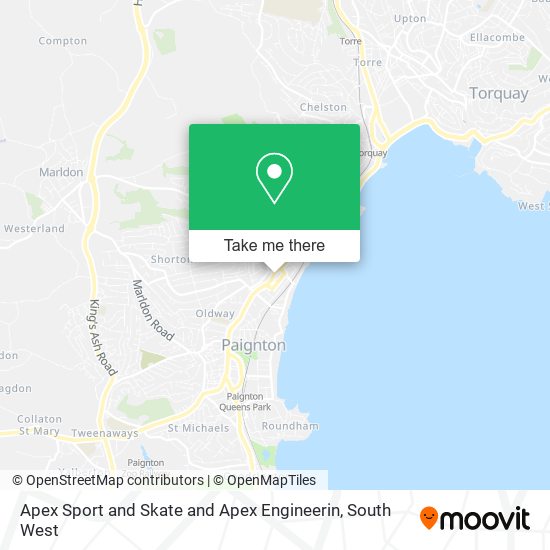 Apex Sport and Skate and Apex Engineerin map