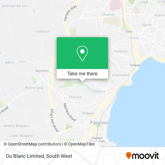 Du Blanc Limited map