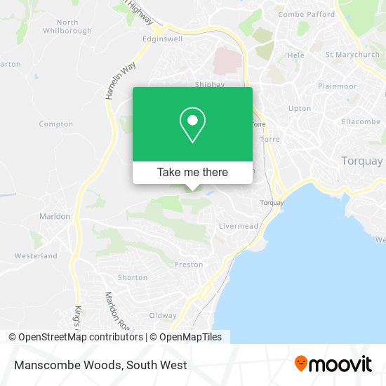 Manscombe Woods map