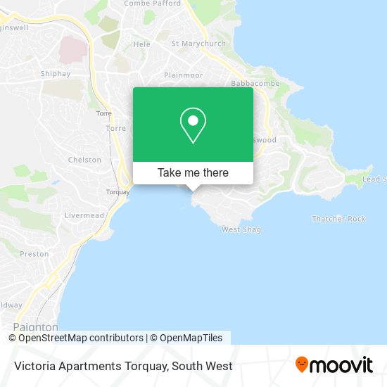 Victoria Apartments Torquay map