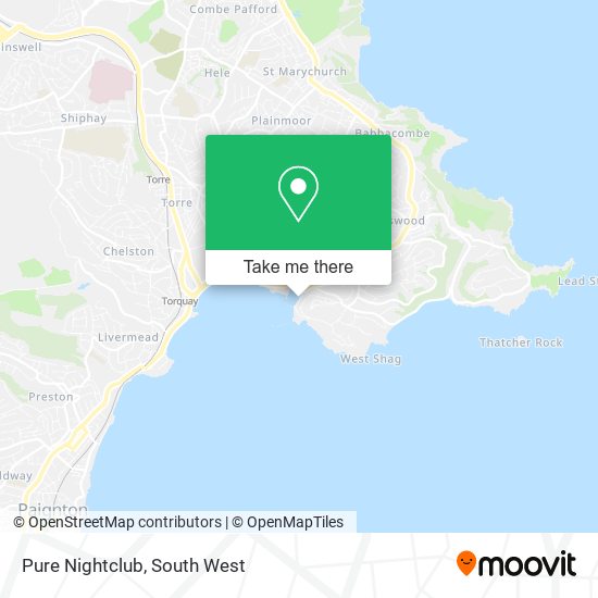 Pure Nightclub map