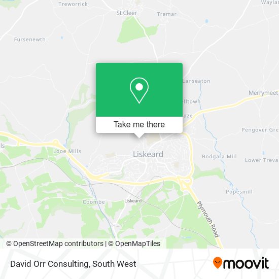 David Orr Consulting map