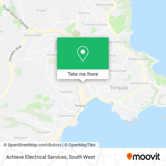 Achieve Electrical Services map