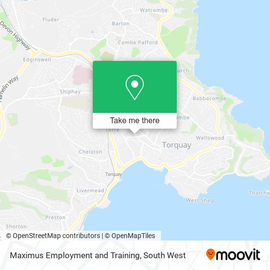Maximus Employment and Training map