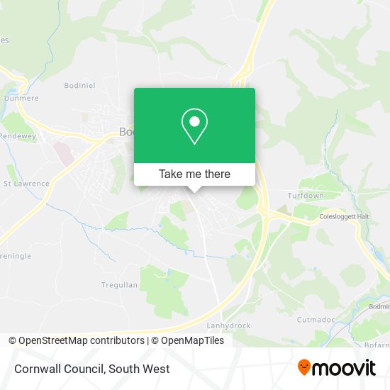 Cornwall Council map