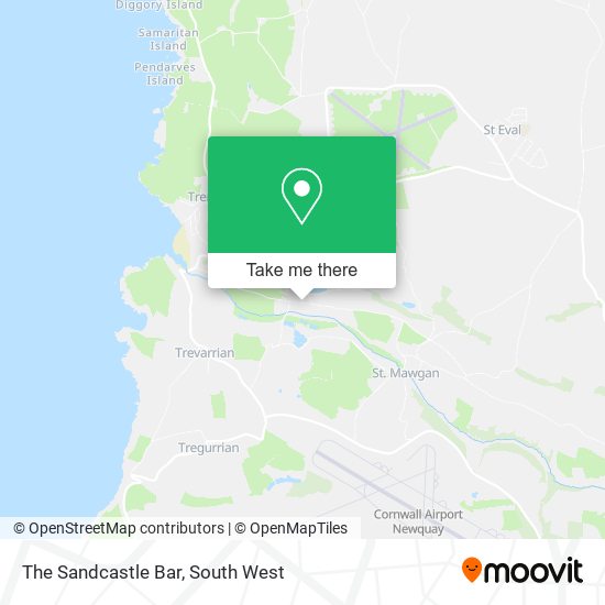 The Sandcastle Bar map