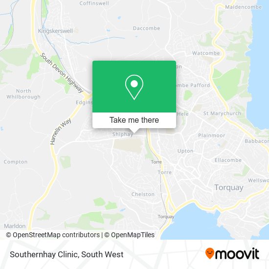 Southernhay Clinic map
