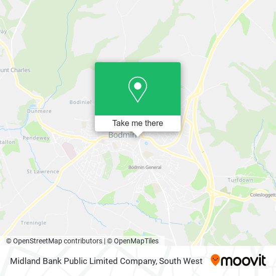 Midland Bank Public Limited Company map