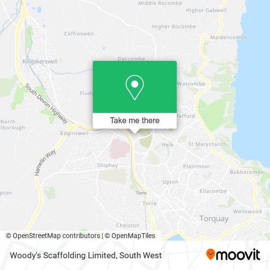 Woody's Scaffolding Limited map