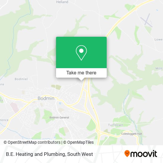 B.E. Heating and Plumbing map