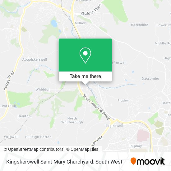 Kingskerswell Saint Mary Churchyard map