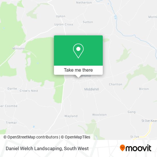 Daniel Welch Landscaping map