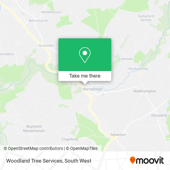 Woodland Tree Services map