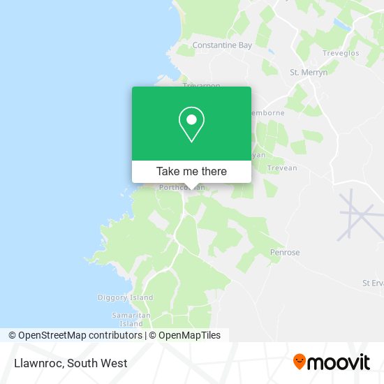 Llawnroc map