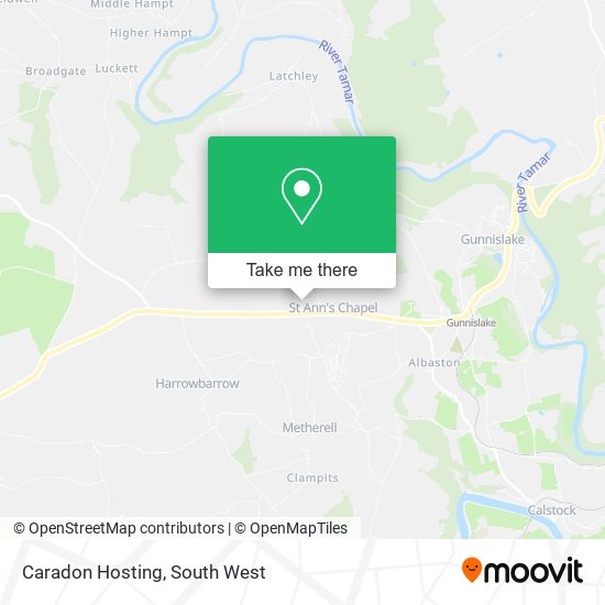 Caradon Hosting map