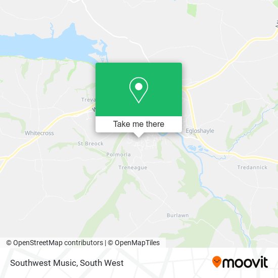 Southwest Music map