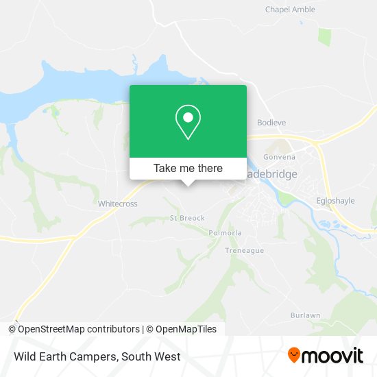 Wild Earth Campers map