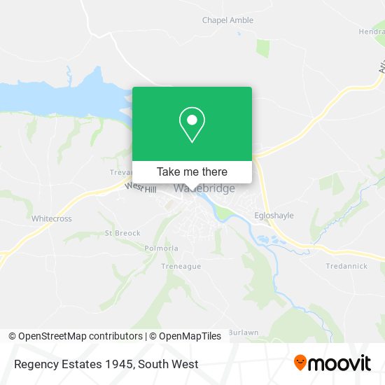 Regency Estates 1945 map