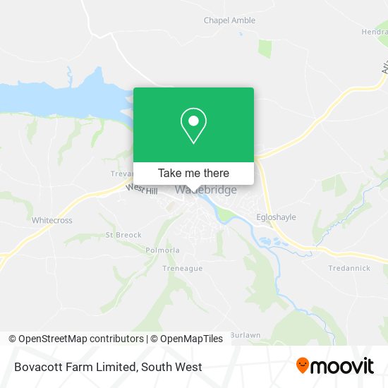 Bovacott Farm Limited map