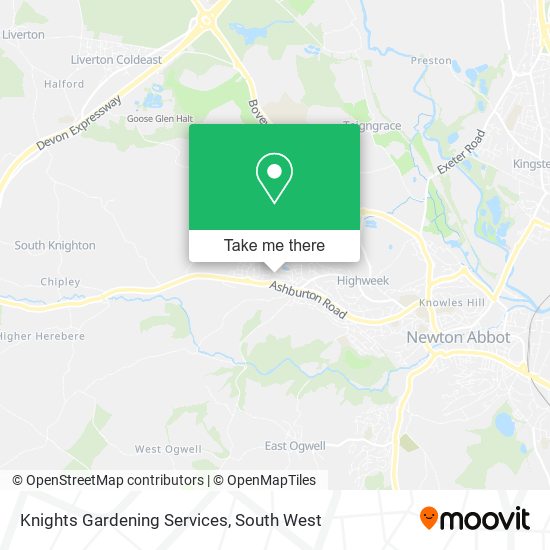 Knights Gardening Services map