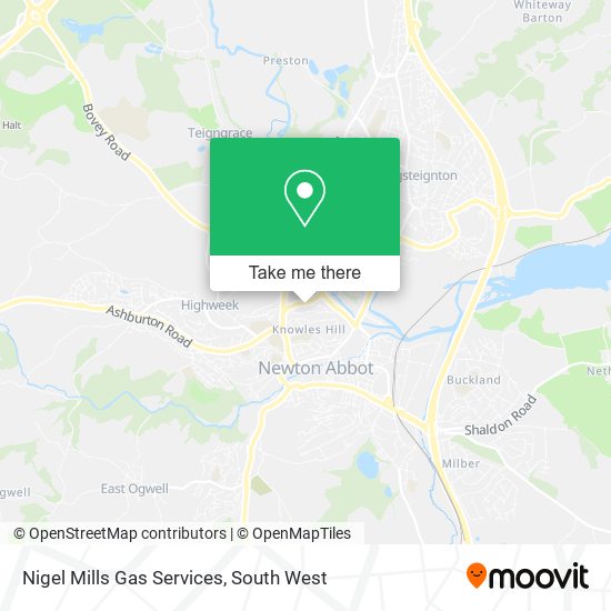 Nigel Mills Gas Services map