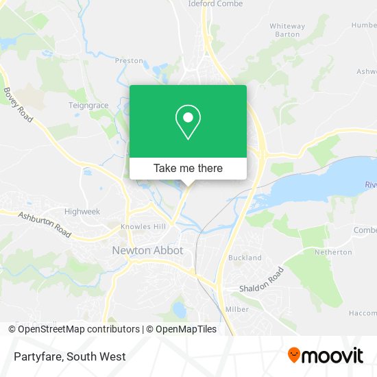 Partyfare map