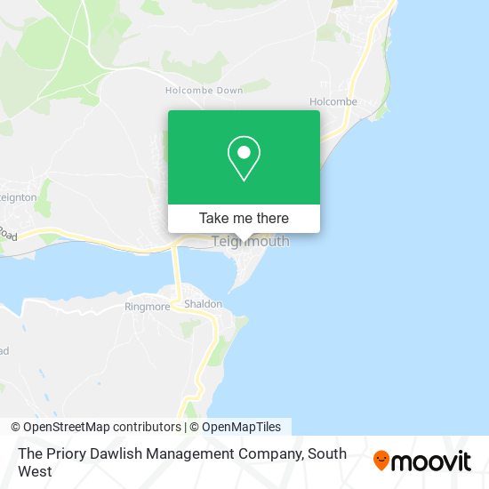 The Priory Dawlish Management Company map