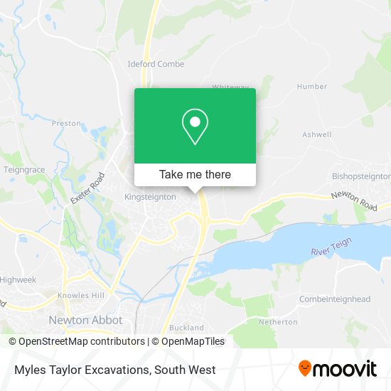 Myles Taylor Excavations map