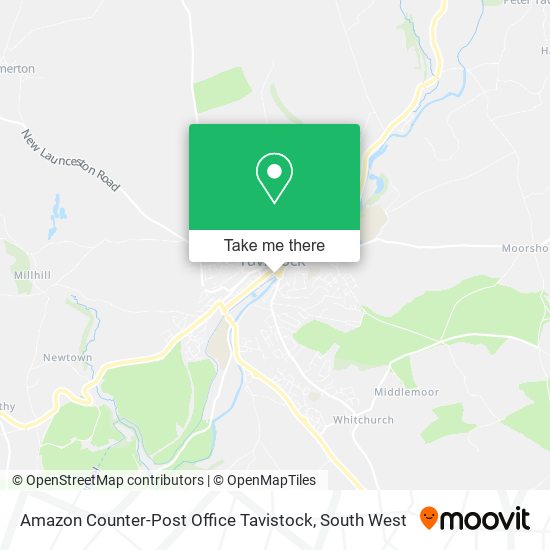 Amazon Counter-Post Office Tavistock map