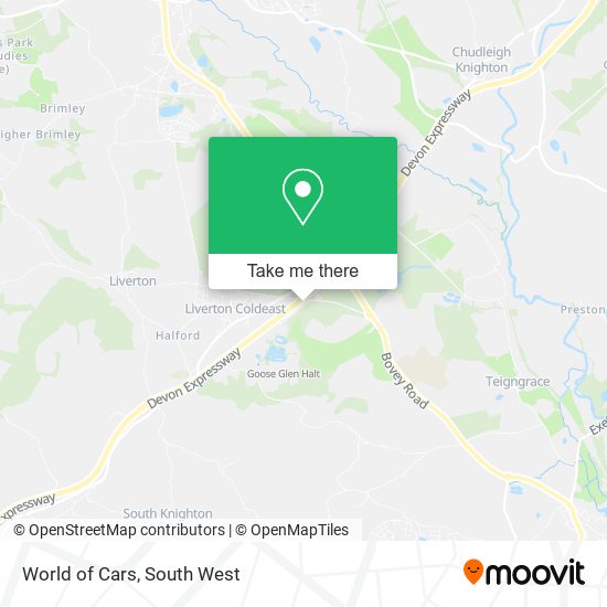 World of Cars map