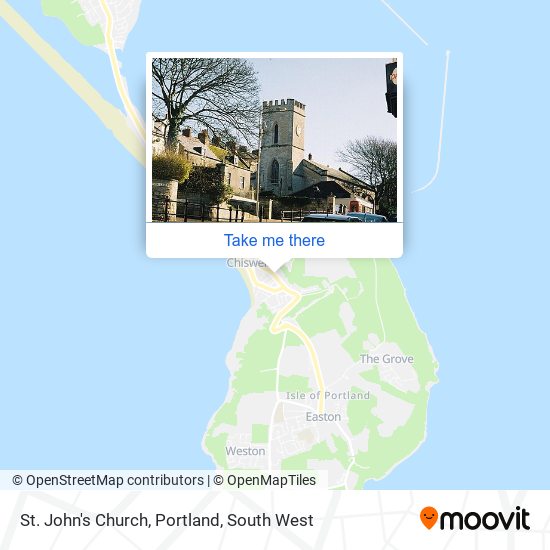 St. John's Church, Portland map