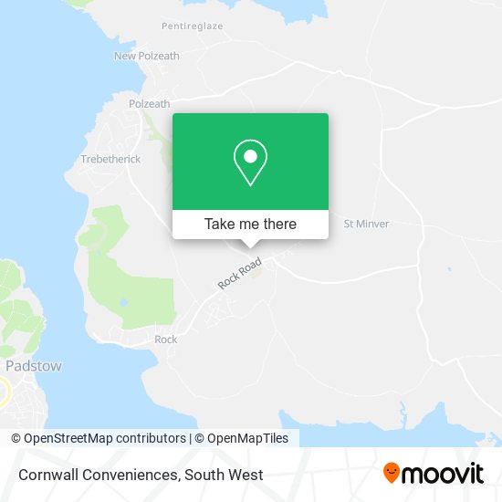 Cornwall Conveniences map