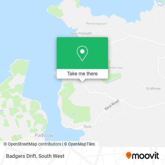 Badgers Drift map