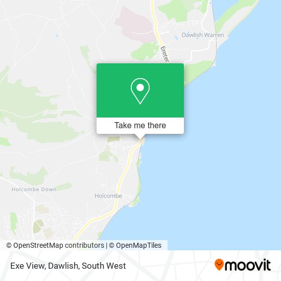 Exe View, Dawlish map