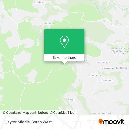 Haytor Middle map