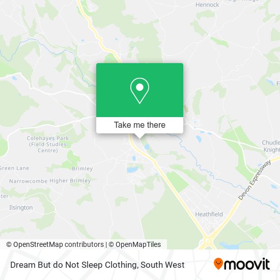 Dream But do Not Sleep Clothing map