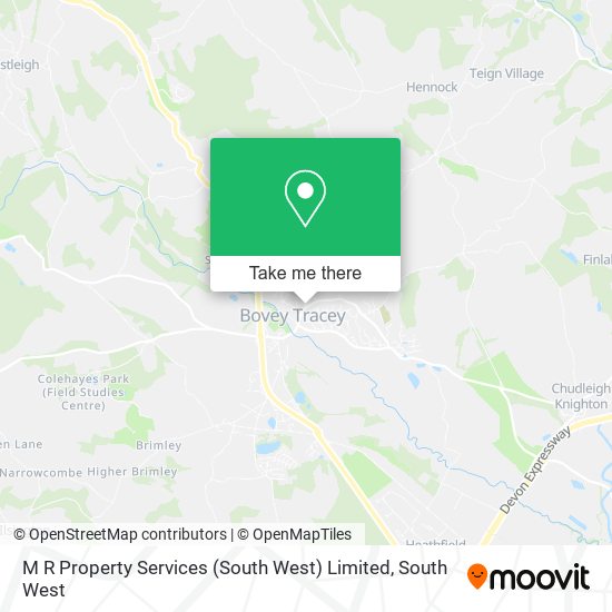 M R Property Services (South West) Limited map