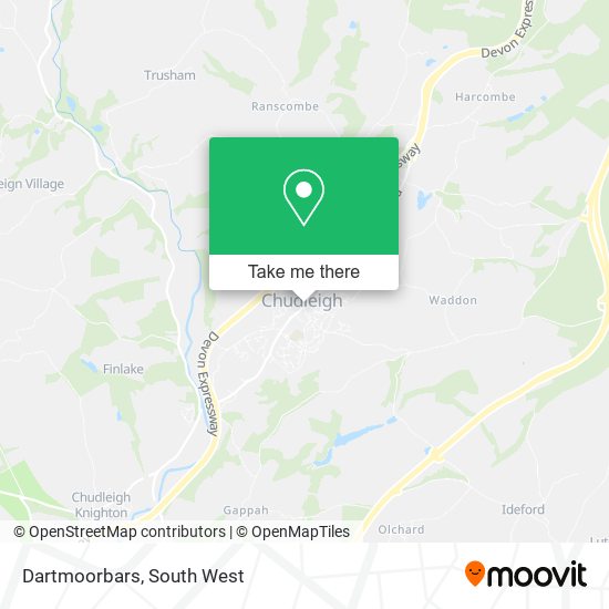 Dartmoorbars map