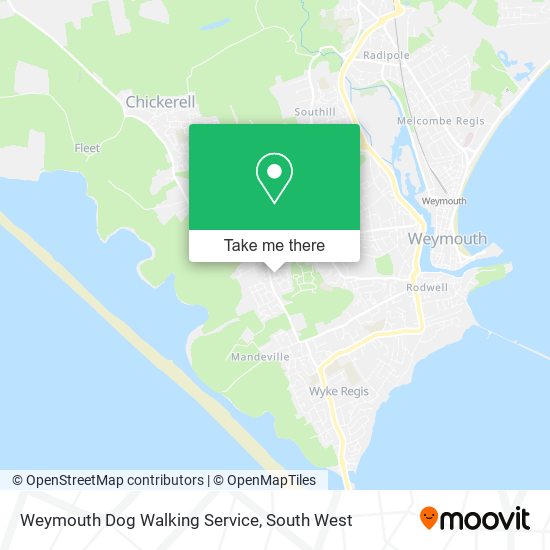 Weymouth Dog Walking Service map