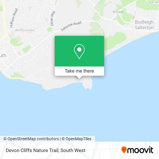 Devon Cliffs Nature Trail map