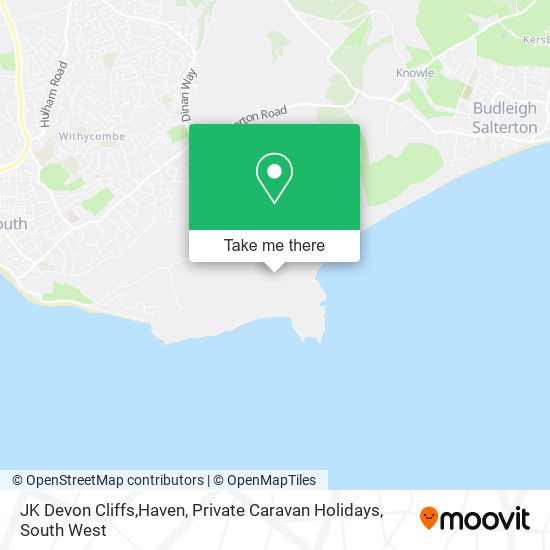 JK Devon Cliffs,Haven, Private Caravan Holidays map
